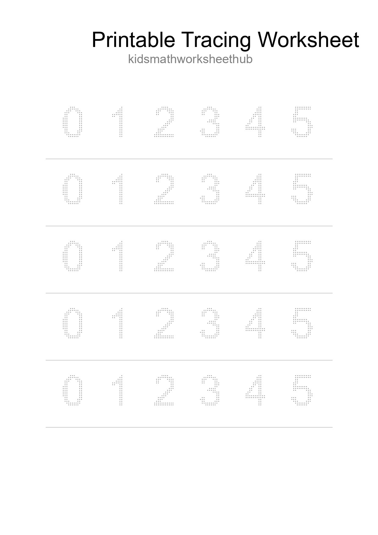 Printable Tracing Worksheet For Kids - Part 120