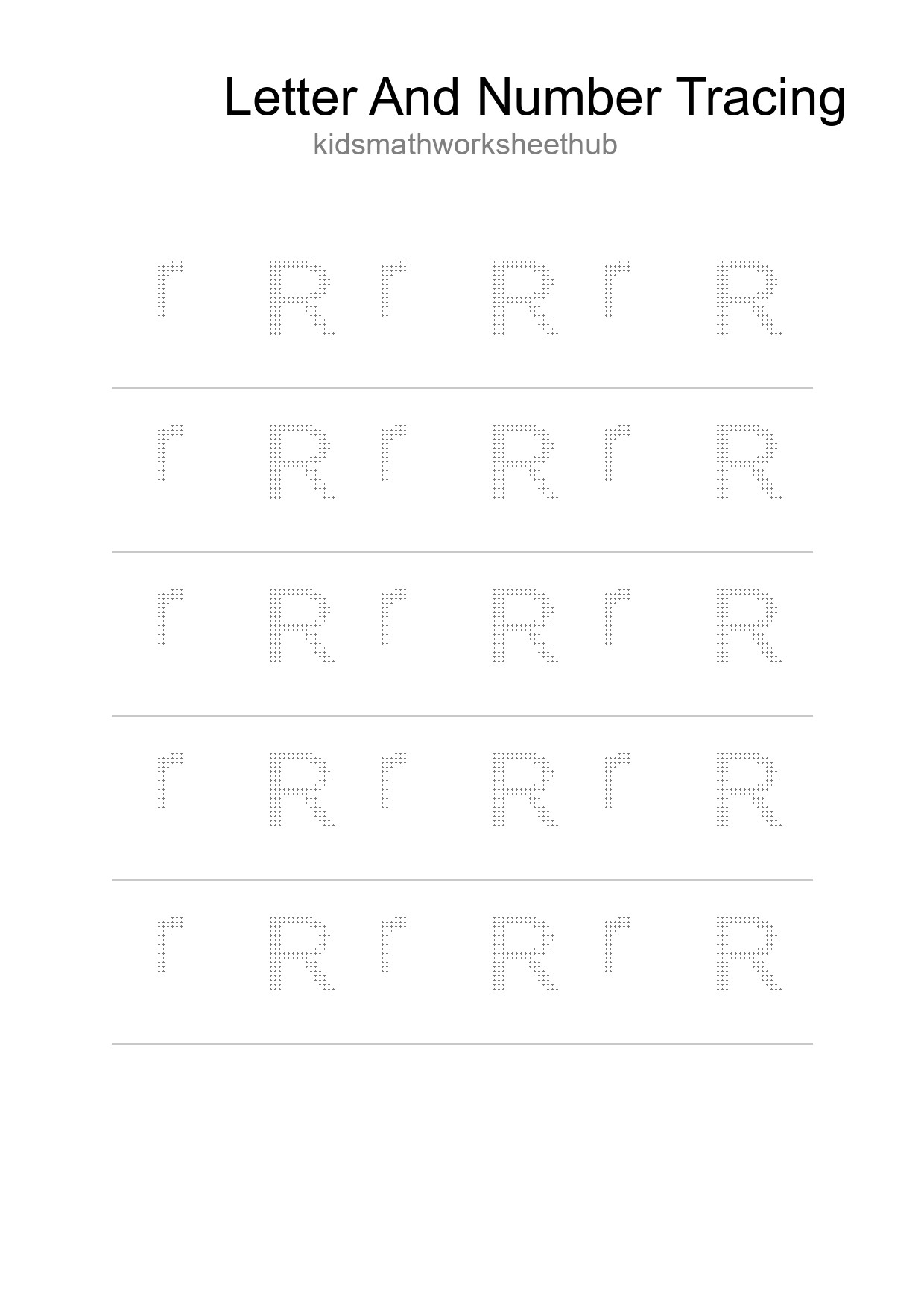 Printable Tracing Worksheet For Kids - Part 197