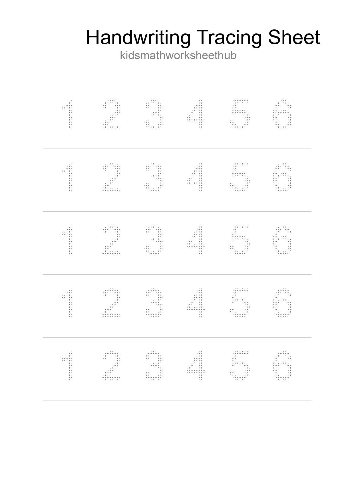 Printable Tracing Worksheet For Kids - Part 230